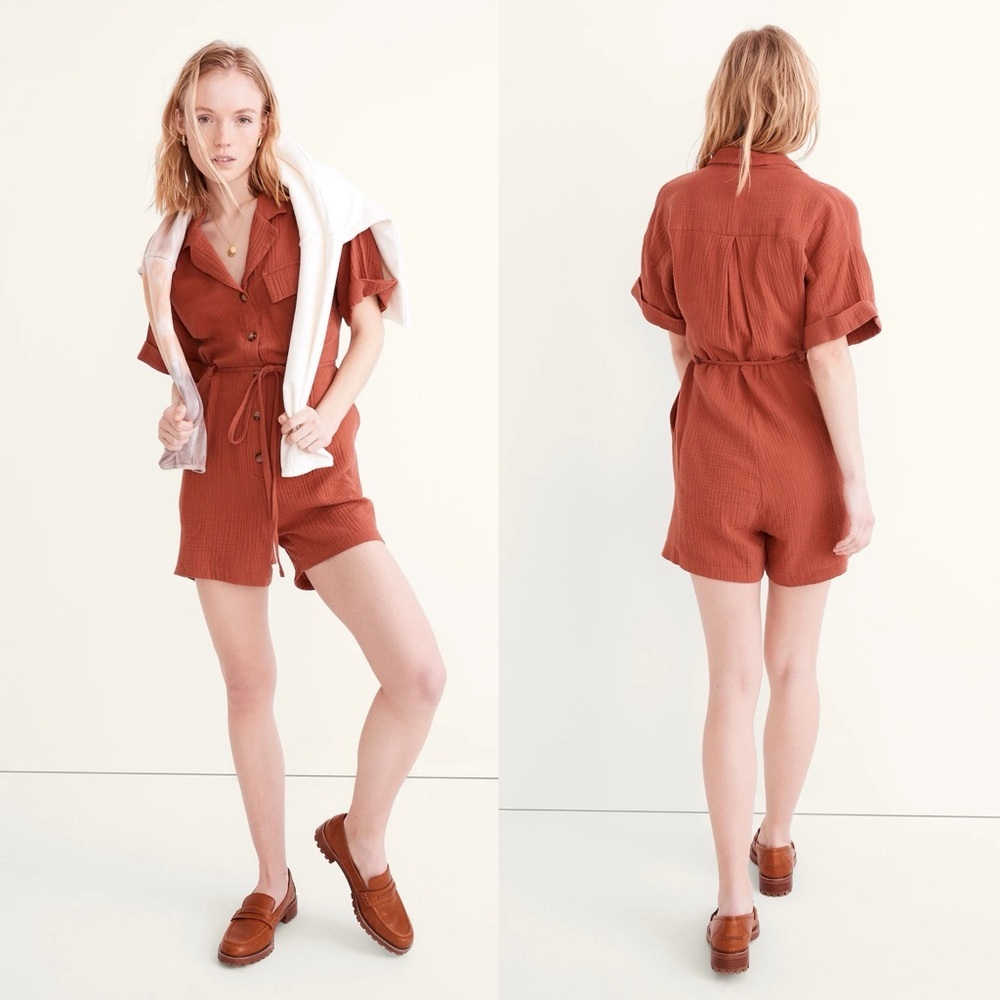 Madewell Rust Jumpsuit